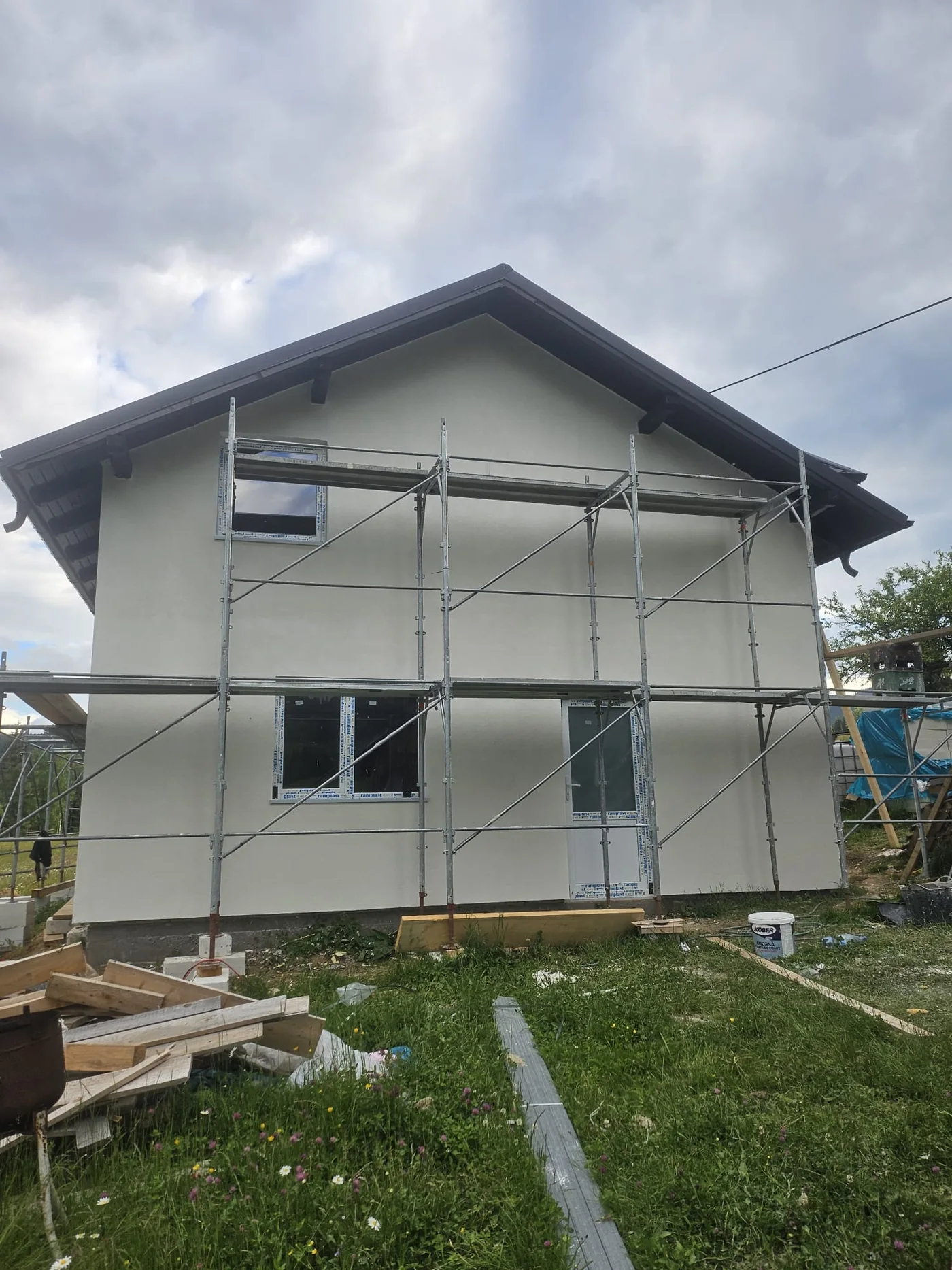 Lucrări exterioare la Camping Botușel