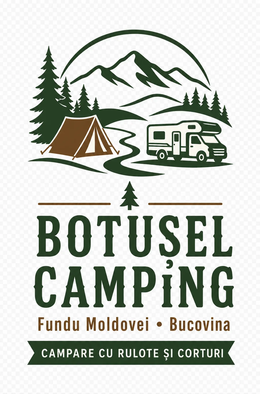 Logo Camping Botușel, Fundu Moldovei, Bucovina